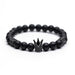 Bulk Jewelry Wholesale Bracelet Black frosted stone  geometry JDC-BT-KJ002 Wholesale factory from China YIWU China