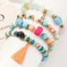 Bulk Jewelry Wholesale bracelet color alloy turquoise tassel beads JDC-BT-e0118 Wholesale factory from China YIWU China
