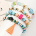 Bulk Jewelry Wholesale bracelet color alloy turquoise tassel beads JDC-BT-e0118 Wholesale factory from China YIWU China