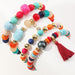 Bulk Jewelry Wholesale bracelet color alloy turquoise tassel beads JDC-BT-e0118 Wholesale factory from China YIWU China