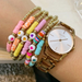 Bulk Jewelry Wholesale bracelet color soft clay love beads JDC-BT-e077 Wholesale factory from China YIWU China