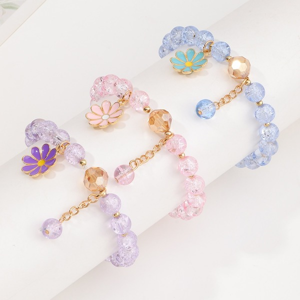 Bulk Jewelry Wholesale Bracelet fans crystal beads flower JDC-BT-e0104 Wholesale factory from China YIWU China