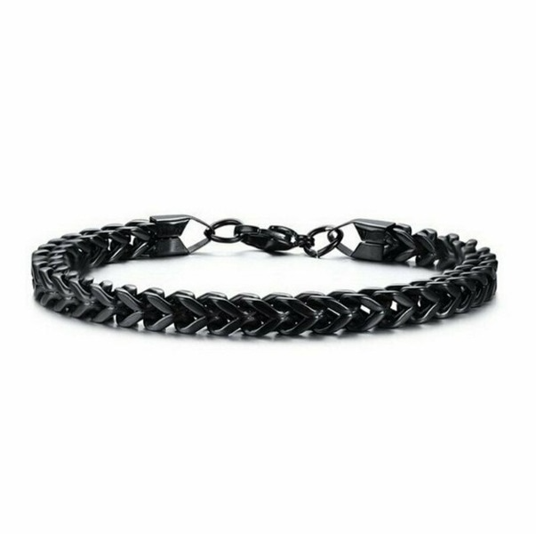 Wholesale bracelet for men gold black titanium steel men's bracelet JDC-MBT-GSMQ001 Men's jewelry JoyasDeChina Wholesale Jewelry JoyasDeChina Joyas De China