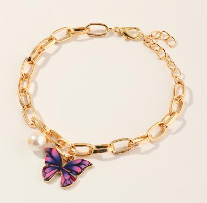 Bulk Jewelry Wholesale bracelet gold alloy butterfly geometry JDC-BT-e042 Wholesale factory from China YIWU China