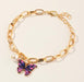 Bulk Jewelry Wholesale bracelet gold alloy butterfly geometry JDC-BT-e042 Wholesale factory from China YIWU China