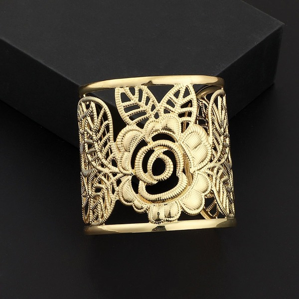 Bulk Jewelry Wholesale bracelet gold alloy hollow rose JDC-BT-e034 Wholesale factory from China YIWU China