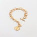 Bulk Jewelry Wholesale bracelet gold alloy oval metal portrait JDC-BT-e061 Wholesale factory from China YIWU China