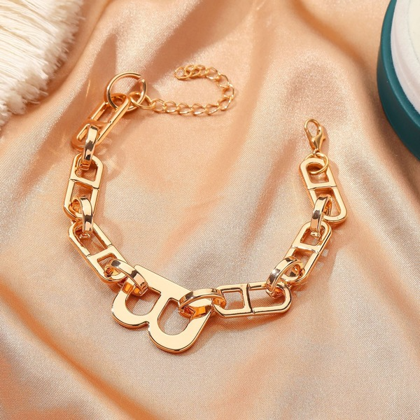 Bulk Jewelry Wholesale bracelet gold alloy round letter bracelet JDC-BT-D548 Wholesale factory from China YIWU China