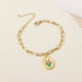 Bulk Jewelry Wholesale bracelet gold alloy tulips flowers JDC-BT-e099 Wholesale factory from China YIWU China