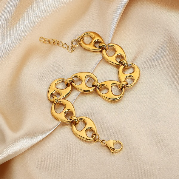 Bulk Jewelry Wholesale Bracelet gold Stainless steel geometry JDC-BT-JD093 Wholesale factory from China YIWU China