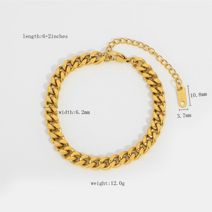 Bulk Jewelry Wholesale Bracelet gold Stainless steel Miami JDC-BT-JD030 Wholesale factory from China YIWU China