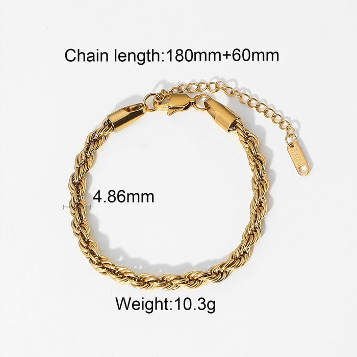 Bulk Jewelry Wholesale Bracelet gold Stainless steel Miami JDC-BT-JD030 Wholesale factory from China YIWU China