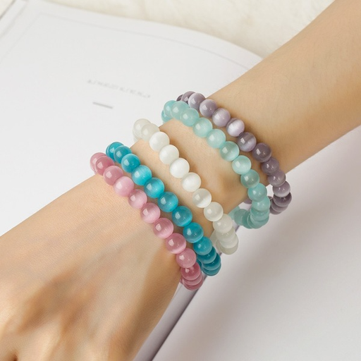 Bulk Jewelry Wholesale Bracelet White frosted opal  geometry JDC-BT-KJ003 Wholesale factory from China YIWU China