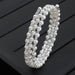 Bulk Jewelry Wholesale bracelet white rhinestone pearl multilayer JDC-BT-e0109 Wholesale factory from China YIWU China