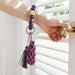 Wholesale Braided Hand Sanitizer Bag Silicone Beaded Keychain Wristlet MOQ≥2 JDC-KC-JM007 Keychains 杰米 Wholesale Jewelry JoyasDeChina Joyas De China