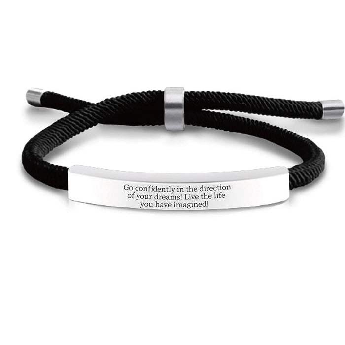 Wholesale Braided Stainless Steel Graduation Season Bracelet JDC-BT-GangGu005 Bracelet 钢古 Wholesale Jewelry JoyasDeChina Joyas De China