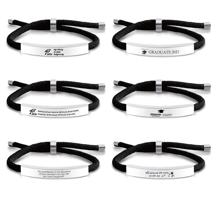 Wholesale Braided Stainless Steel Graduation Season Bracelet JDC-BT-GangGu005 Bracelet 钢古 Wholesale Jewelry JoyasDeChina Joyas De China