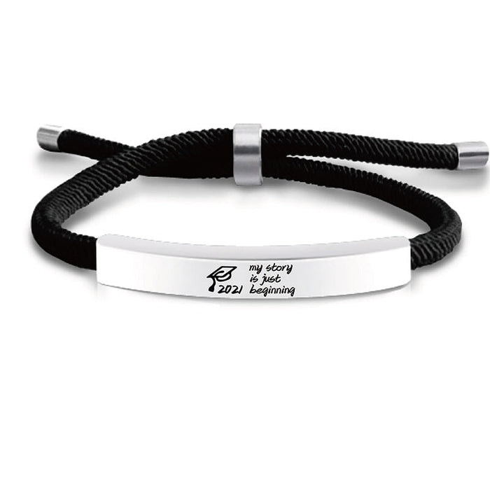 Wholesale Braided Stainless Steel Graduation Season Bracelet JDC-BT-GangGu005 Bracelet 钢古 Wholesale Jewelry JoyasDeChina Joyas De China