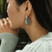 Wholesale Brass Morandi Contrast Color Drip Disc Earrings JDC-ES-YWLY028 Earrings 丽轶 Wholesale Jewelry JoyasDeChina Joyas De China