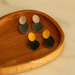 Wholesale Brass Morandi Contrast Color Drip Disc Earrings JDC-ES-YWLY028 Earrings 丽轶 Wholesale Jewelry JoyasDeChina Joyas De China