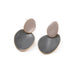 Wholesale Brass Morandi Contrast Color Drip Disc Earrings JDC-ES-YWLY028 Earrings 丽轶 Blue gray oil drop Wholesale Jewelry JoyasDeChina Joyas De China