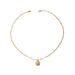 Wholesale Brass Old Craft Flower Embossed Tag Necklace JDC-NE-YWLY013 necklaces 丽轶 oval Wholesale Jewelry JoyasDeChina Joyas De China