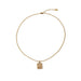 Wholesale Brass Old Craft Flower Embossed Tag Necklace JDC-NE-YWLY013 necklaces 丽轶 Square card Wholesale Jewelry JoyasDeChina Joyas De China