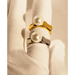 Wholesale Brass Real Gold Plated Vintage Bamboo Pearl Ring JDC-RS-BaoLi064 Rings 宝莉 Wholesale Jewelry JoyasDeChina Joyas De China