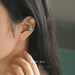Wholesale Brass Two Color Stereo Small Sun Ear Clip JDC-ES-YWLY059 Earrings 丽轶 Wholesale Jewelry JoyasDeChina Joyas De China