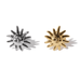 Wholesale Brass Two Color Stereo Small Sun Ear Clip JDC-ES-YWLY059 Earrings 丽轶 Wholesale Jewelry JoyasDeChina Joyas De China