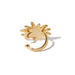 Wholesale Brass Two Color Stereo Small Sun Ear Clip JDC-ES-YWLY059 Earrings 丽轶 golden Wholesale Jewelry JoyasDeChina Joyas De China