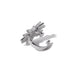 Wholesale Brass Two Color Stereo Small Sun Ear Clip JDC-ES-YWLY059 Earrings 丽轶 White gold Wholesale Jewelry JoyasDeChina Joyas De China