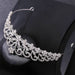 Wholesale Bridal Crown Flower Rhinestone Alloy Headband JDC-HD-ZuanG001 Headband 钻岗 Wholesale Jewelry JoyasDeChina Joyas De China