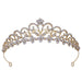 Wholesale Bridal Crown Flower Rhinestone Alloy Headband JDC-HD-ZuanG001 Headband 钻岗 Wholesale Jewelry JoyasDeChina Joyas De China