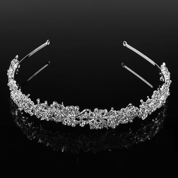 Wholesale bride Rhinestone Silver Plated small fragrance hair band JDC-HD-JianZ001 headband 简质 Wholesale Jewelry JoyasDeChina Joyas De China