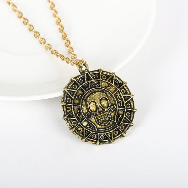 Bulk Jewelry Wholesale bronze alloy skull necklace JDC-NE-D613 Wholesale factory from China YIWU China