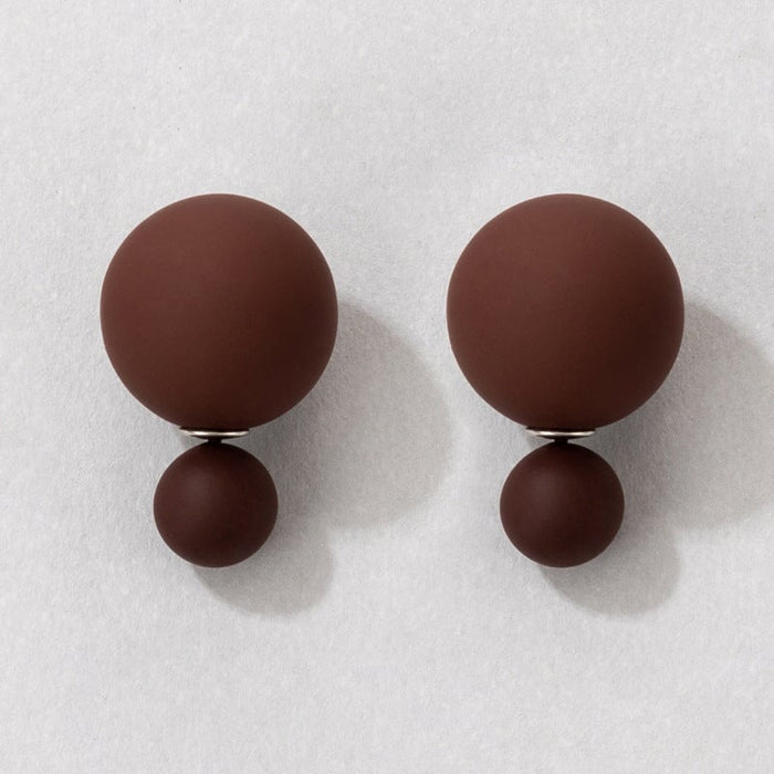 Wholesale Brown acrylic Earrings JDC-ES-C186 Earrings 陌茗 19800 Wholesale Jewelry JoyasDeChina Joyas De China