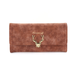 Bulk Jewelry Wholesale brown frosted long tri-fold fawnWallet  JDC-WT-jh001 Wholesale factory from China YIWU China