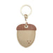 Wholesale brown leather keychain JDC-KC-Bam004 Keychains 捌门 Wholesale Jewelry JoyasDeChina Joyas De China