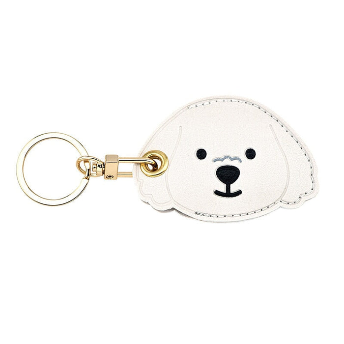 Wholesale brown leather keychain JDC-KC-Bam004 Keychains 捌门 Wholesale Jewelry JoyasDeChina Joyas De China