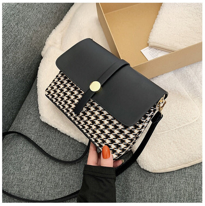 Wholesale brown shoulder cross-body small square bag JDC-SD-MJ003 Shoulder bag 麦嘉 1 Black Wholesale Jewelry JoyasDeChina Joyas De China