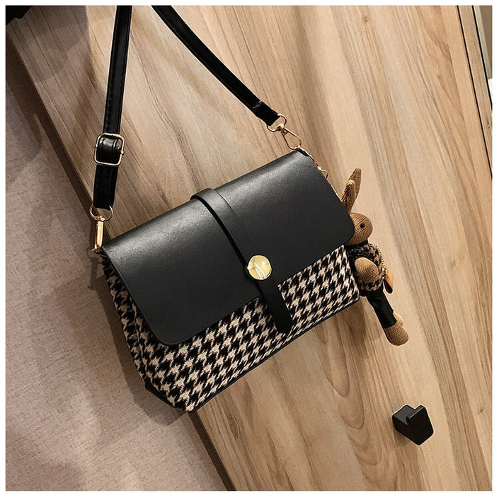 Wholesale brown shoulder cross-body small square bag JDC-SD-MJ003 Shoulder bag 麦嘉 2 Black Wholesale Jewelry JoyasDeChina Joyas De China