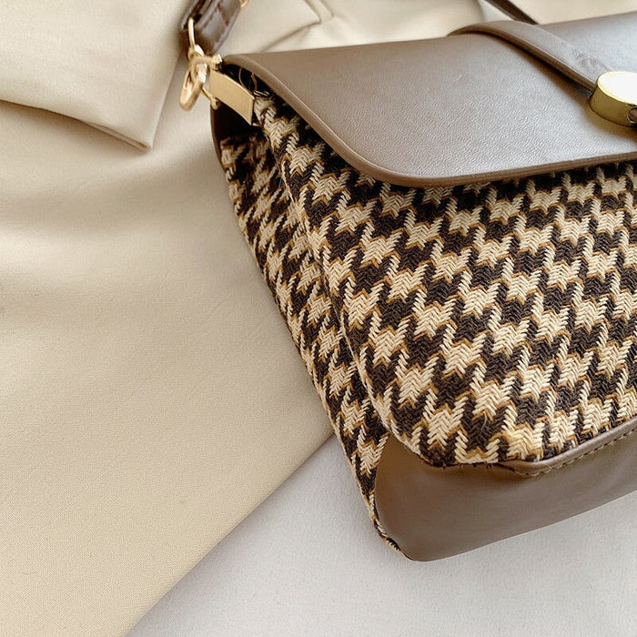 Wholesale brown shoulder cross-body small square bag JDC-SD-MJ003 Shoulder bag 麦嘉 Wholesale Jewelry JoyasDeChina Joyas De China