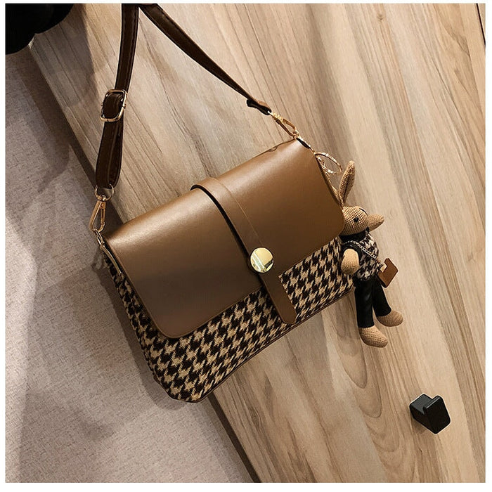 Wholesale brown shoulder cross-body small square bag JDC-SD-MJ003 Shoulder bag 麦嘉 Wholesale Jewelry JoyasDeChina Joyas De China