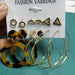 Bulk Jewelry Wholesale Brown Spotted Plastic Tassel Earring Set JDC-ES-F225 Wholesale factory from China YIWU China