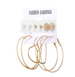 Bulk Jewelry Wholesale Brown Spotted Plastic Tassel Earring Set JDC-ES-F225 Wholesale factory from China YIWU China