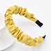 Wholesale Bubble pleated hair hoops JDC-HD-n008 headband JoyasDeChina Yellow Wholesale Jewelry JoyasDeChina Joyas De China