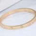 Wholesale Buckle Rhinestone Minimalist Plating Copper Bracelet (F) JDC-BT-DZL001 Bracelet 蝶之恋 golden round diamond Wholesale Jewelry JoyasDeChina Joyas De China