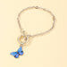 Wholesale butterfly bracelet coarse chain alloy bracelet JDC-BT-NZ039 Bracelet 奈珠 Wholesale Jewelry JoyasDeChina Joyas De China