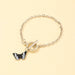 Wholesale butterfly bracelet coarse chain alloy bracelet JDC-BT-NZ039 Bracelet 奈珠 Wholesale Jewelry JoyasDeChina Joyas De China